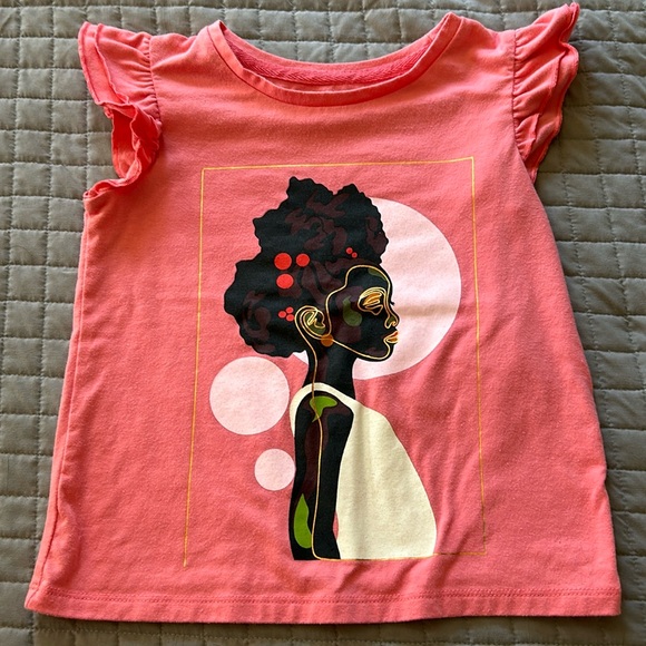 EUC - 👧🏾 Sweet Short Sleeved T-Shirt Celebrates Black History Month - Picture 1 of 6